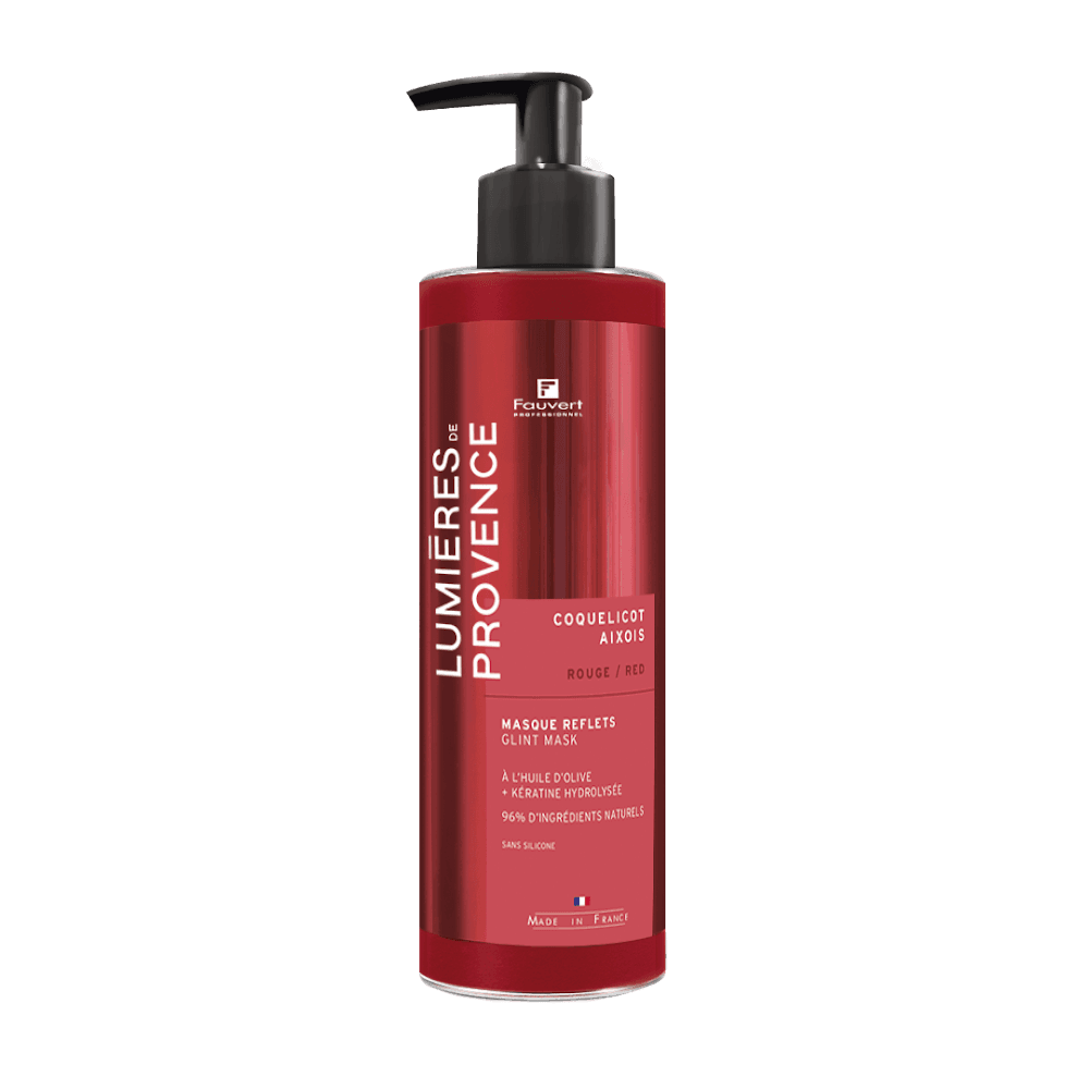 Masque Repigmantant Rouge Coquelicot – brillance et protection de la couleur – Fauvert Professionnel