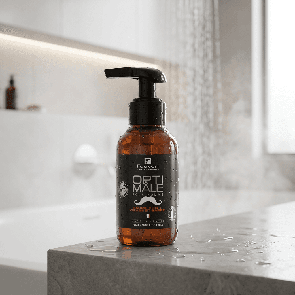 Baume 2 en 1 Visage et Barbe – soins sans rinçage Fauvert Professionnel – vue 3